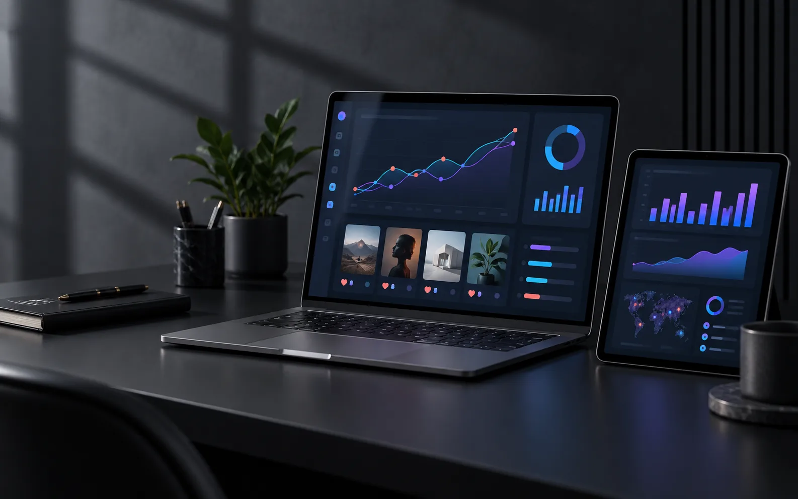Pantalla con el calendario de contenidos del mes organizado por días