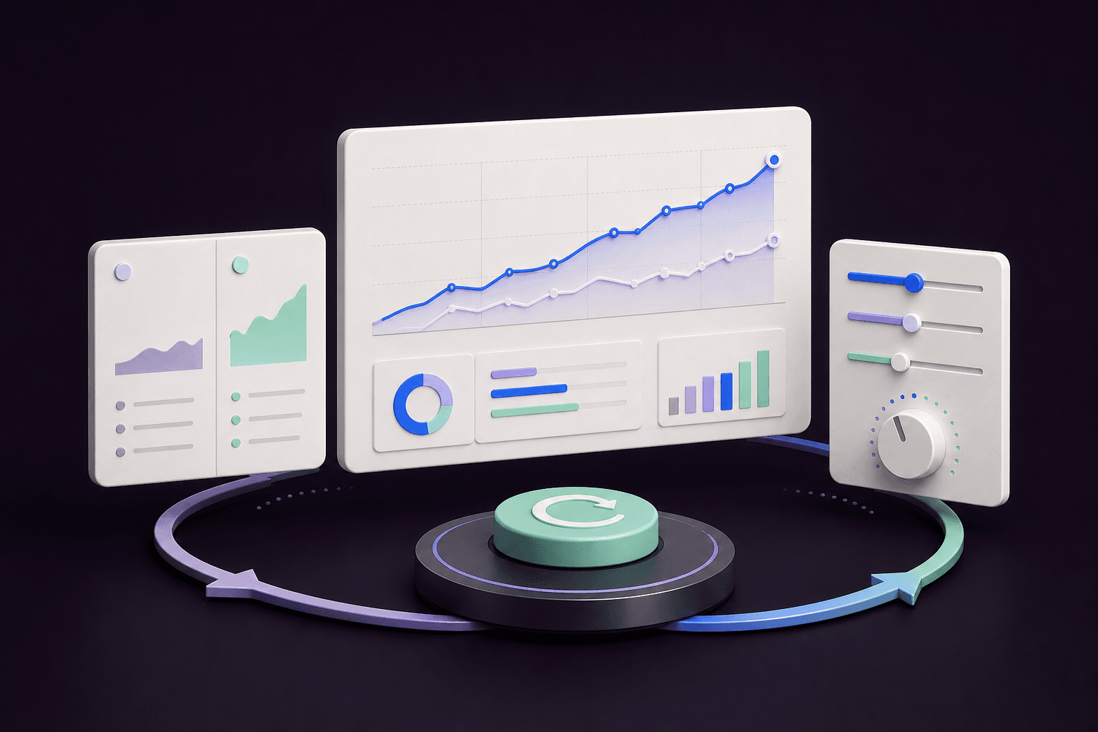 Representación visual de métricas y un proceso de mejora continua